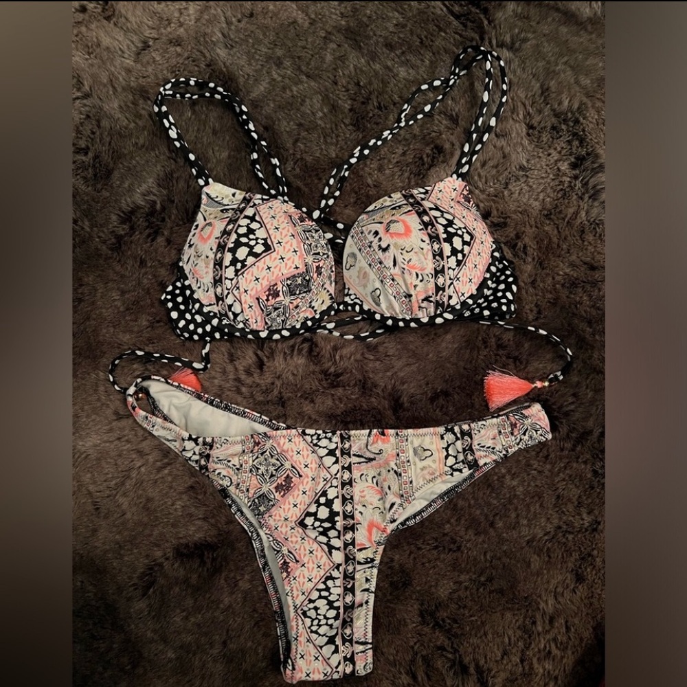 Victoria's Secret Multicolor Patterned Bikini